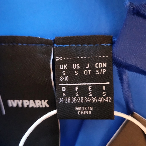 Adidas Ivy Park Glory Blue/Team Royal Blue High-Waisted Leggings Size Small - Picture 5 of 11